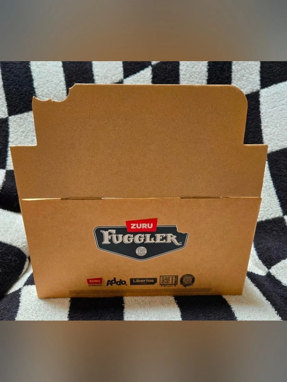 empty cardboard retail display box for the Zuru Fuggler Alley Cats